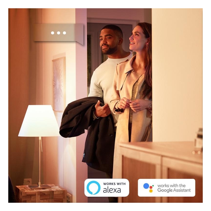 KOMPLEKT 2x LED Hämardatav pirn Philips Hue WHITE E27/9W/230V 2700K