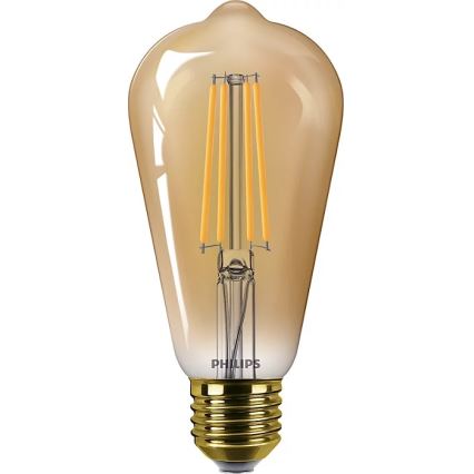 KOMPLEKT 2x LED Hämardatav pirn VINTAGE Philips ST64 E27/4,2W/230V 2200K