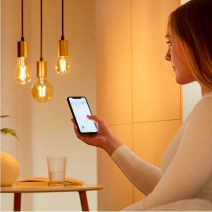 KOMPLEKT 2X LED Hämardatav pirn VINTAGE FILAMENT ST64 E27/6,7W/230V 2000-5000K Wi-Fi - WiZ