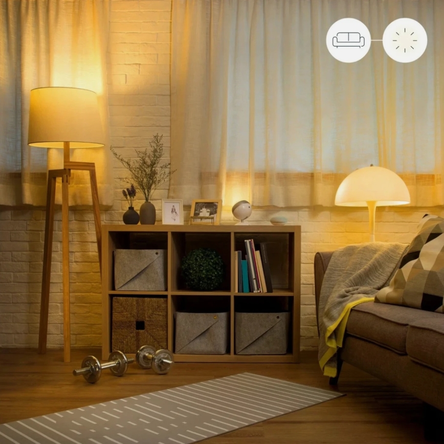 Komplekt 2x LED hämardatav pirn A60 E27/9W/230V 2700K Wi-Fi + kaugjuhtimispult - WiZ