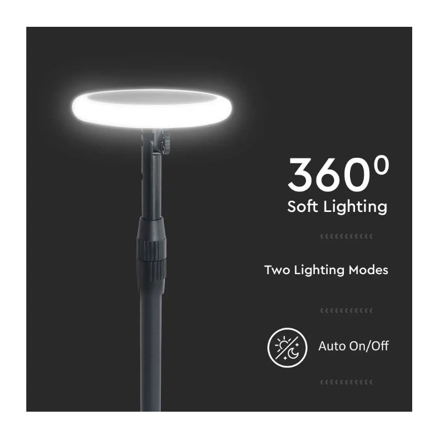 KOMPLEKT 2x LED Kohandatav päikesepaneeliga valgusti GARDEN LED/3W/5V 42-80 cm 4000K IP65