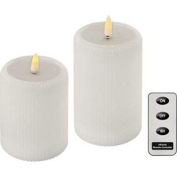 Komplekt 2x LED-küünalt LED/4xAA + kaugjuhtimispult