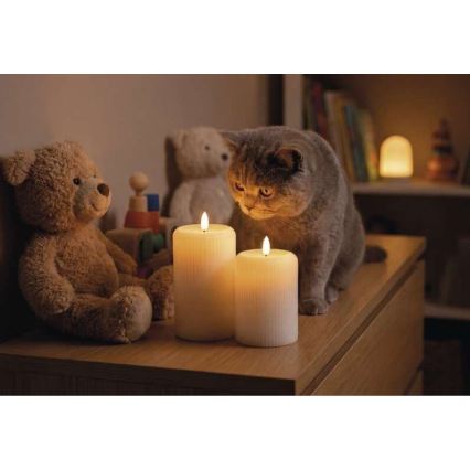 Komplekt 2x LED-küünalt LED/4xAA + kaugjuhtimispult