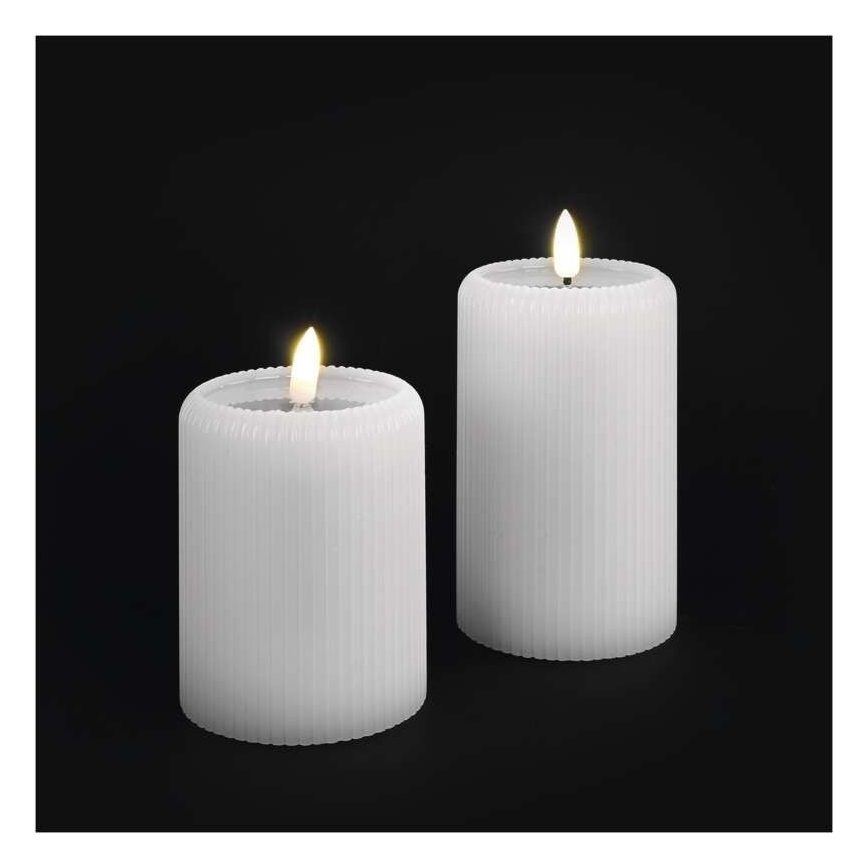 Komplekt 2x LED-küünalt LED/4xAA + kaugjuhtimispult