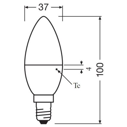 KOMPLEKT 2x LED Pirn B35 E14/4,9W/230V 3000K - Osram