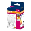 KOMPLEKT 2x LED Pirn B38 E14/7,5W/230V 3000K - Osram