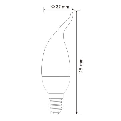 KOMPLEKT 2x LED Pirn E14/3W/230V 3000K - Globo