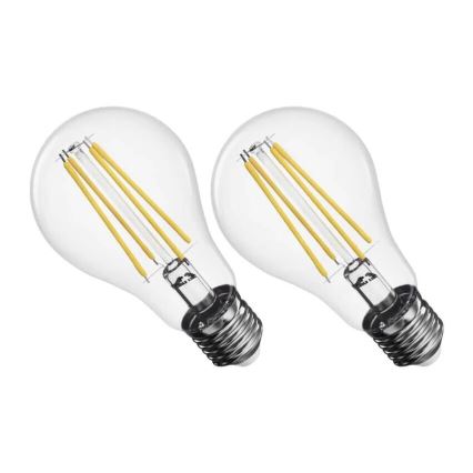 KOMPLEKT 2x LED Pirn FILAMENT A60 E27/5,9W/230V 2700K