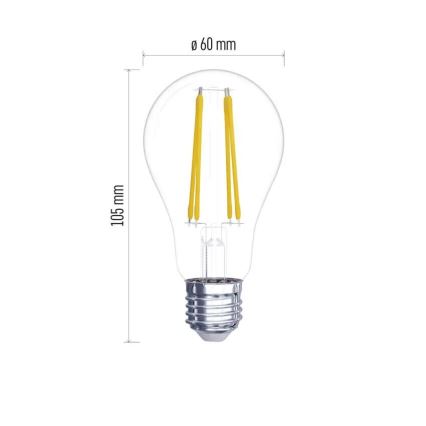 KOMPLEKT 2x LED Pirn FILAMENT A60 E27/5,9W/230V 2700K