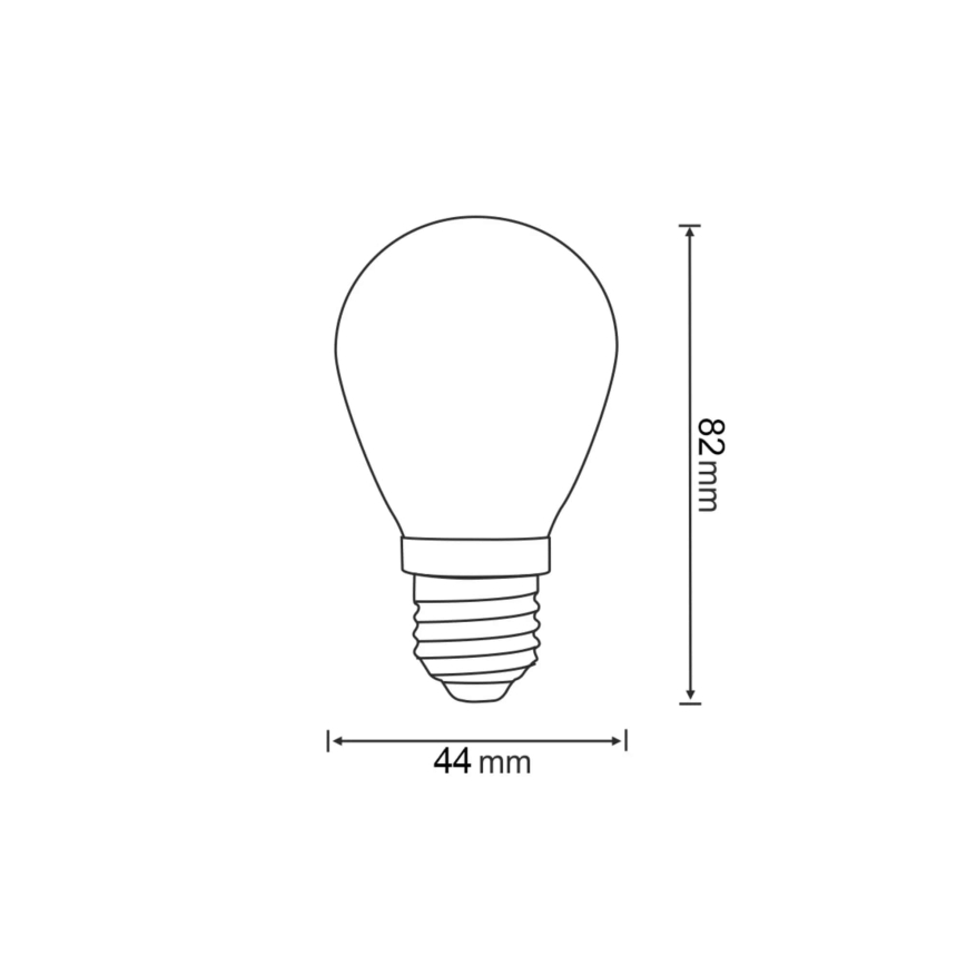 KOMPLEKT 2x LED Pirn PARTY E27/0,3W/36V kollane