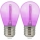 KOMPLEKT 2x LED Pirn PARTY E27/0,3W/36V lilla