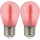 KOMPLEKT 2x LED Pirn PARTY E27/0,3W/36V punane