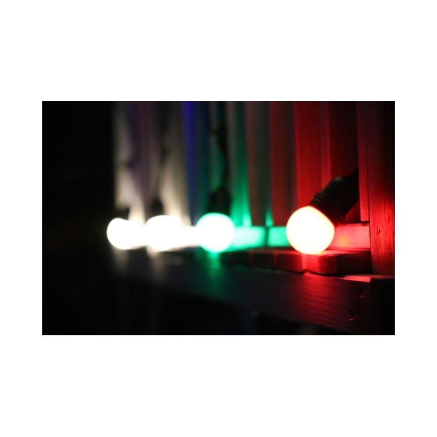 KOMPLEKT 2x LED Pirn PARTY E27/0,5W/36V punane 3000K