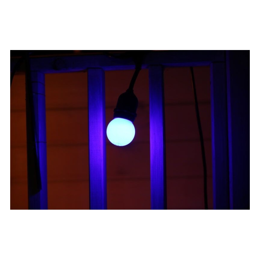 KOMPLEKT 2x LED Pirn PARTY E27/0,5W/36V sinine 3000K