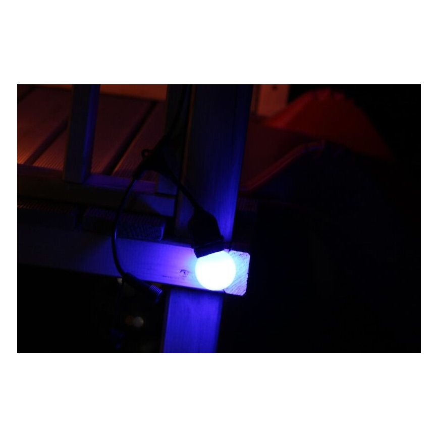 KOMPLEKT 2x LED Pirn PARTY E27/0,5W/36V sinine 3000K