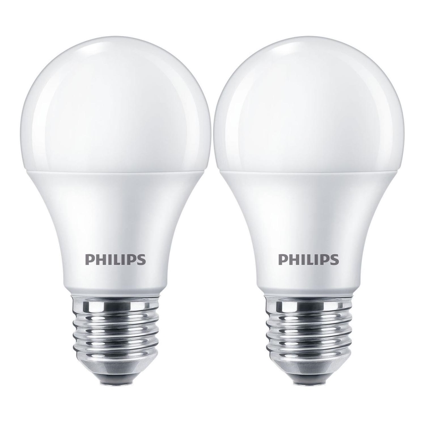 KOMPLEKT 2x LED Pirn Philips A60 E27/10W/230V 4000K