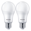 KOMPLEKT 2x LED Pirn Philips A67 E27/13W/230V 4000K