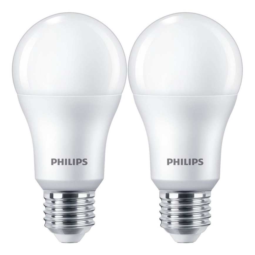 KOMPLEKT 2x LED Pirn Philips A67 E27/13W/230V 4000K