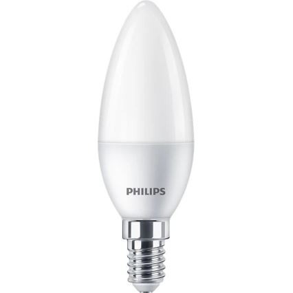 KOMPLEKT 2x LED Pirn Philips B35 E14/5W/230V 4000K