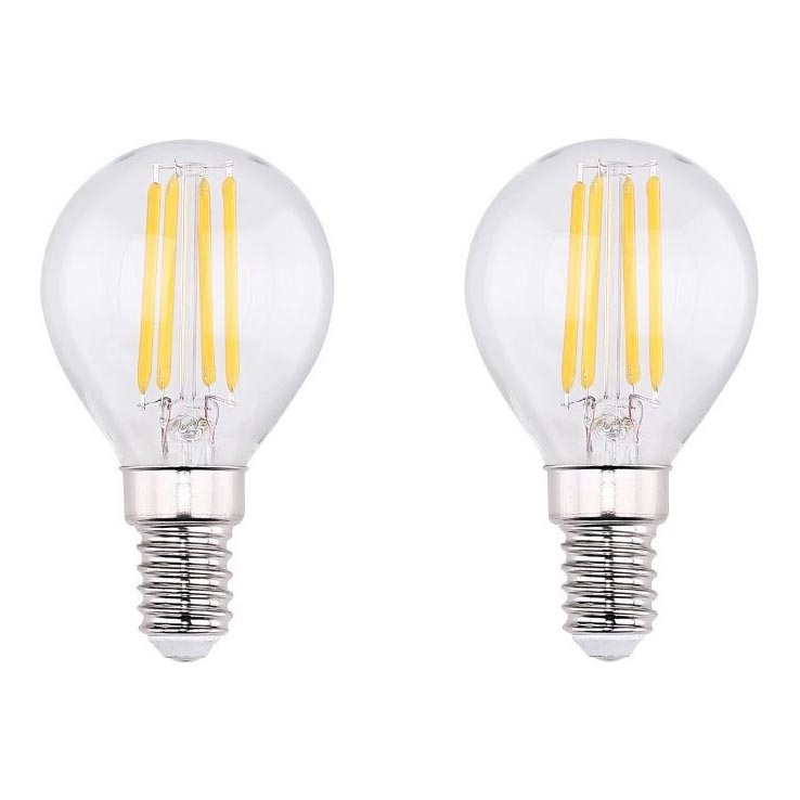 KOMPLEKT 2x LED Pirn VINTAGE E14/4W/230V 2700K - Globo 10589-2K