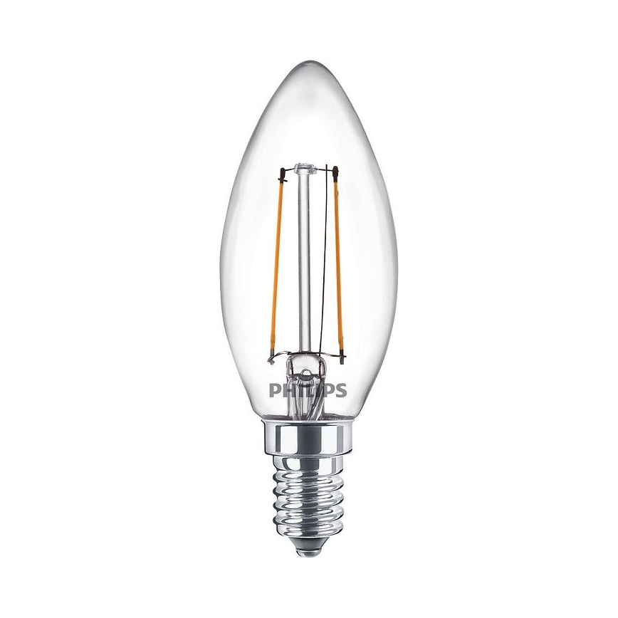 KOMPLEKT 2x LED Pirn VINTAGE Philips E14/2W/230V 2700K