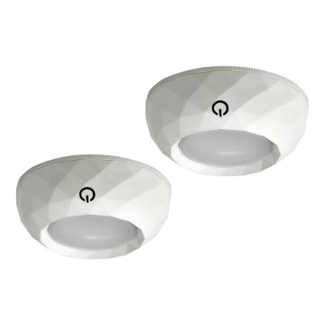 KOMPLEKT 2x LED Puutetundlik öövalgusti LED/4,5V/3xAAA