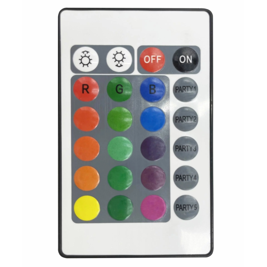 KOMPLEKT 2x LED RGB Hämardatav dekoratiivne valgusti FESTA 3xAAA/4,5V + kaugjuhtimispult