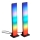 KOMPLEKT 2x LED RGB Hämardatav laualamp GAMER LED/5W/5V + kaugjuhtimispult