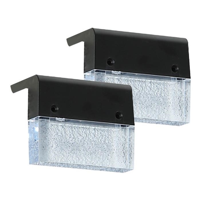 KOMPLEKT 2x LED RGB Päikesepaneeliga seinavalgusti LED/1W/1,2V 3500K IP65
