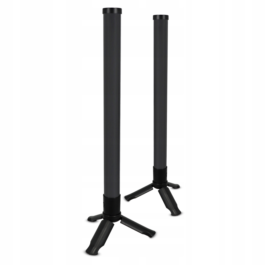 Komplekt 2x LED RGBIC hämardatav laualamp LED/5W/5V must + kaugjuhtimispult