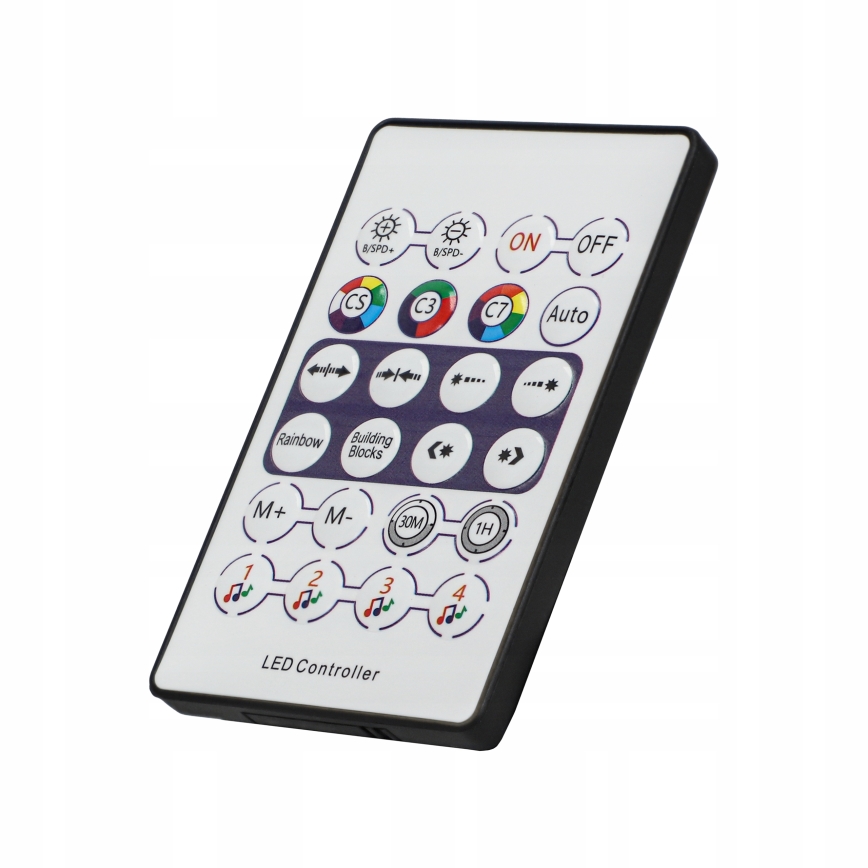 Komplekt 2x LED RGBIC hämardatav laualamp LED/5W/5V must + kaugjuhtimispult