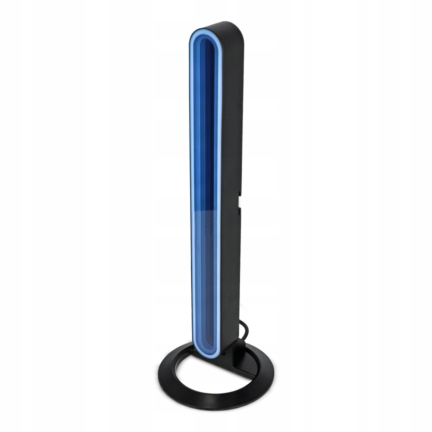 Komplekt 2x LED RGBIC hämardatav laualamp LED/5W/5V must + kaugjuhtimispult