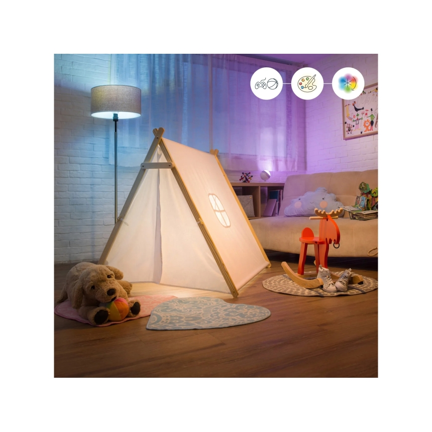 Komplekt 2x LED RGBW hämardatav A60 E27/9W/230V 2200-6500K Wi-Fi + kaugjuhtimispult - WiZ