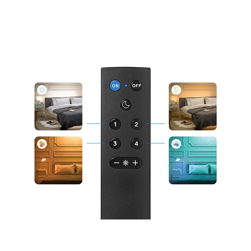 Komplekt 2x LED RGBW hämardatav A60 E27/9W/230V 2200-6500K Wi-Fi + kaugjuhtimispult - WiZ