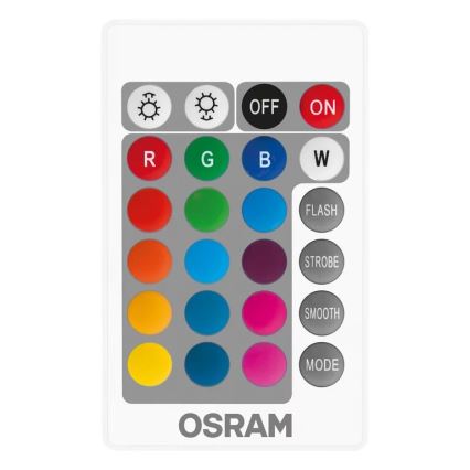 KOMPLEKT 2x LED RGBW Hämardatav pirn B38 E14/4,9W/230V 2700K + kaugjuhtimispult - Osram