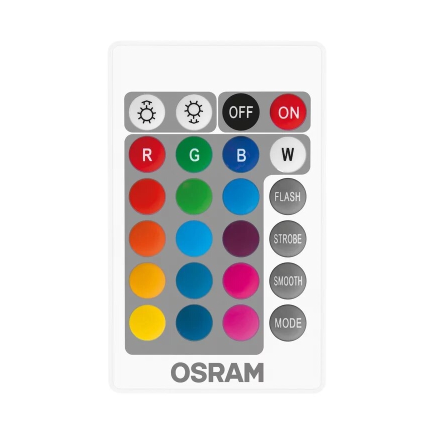 KOMPLEKT 2x LED RGBW Hämardatav pirn B38 E14/4,9W/230V 2700K + kaugjuhtimispult - Osram