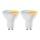 KOMPLEKT 2x LED RGBW Hämardatav pirn MESH Nutikas GU10/6,5W/230V 2700-6500K - Aigostar