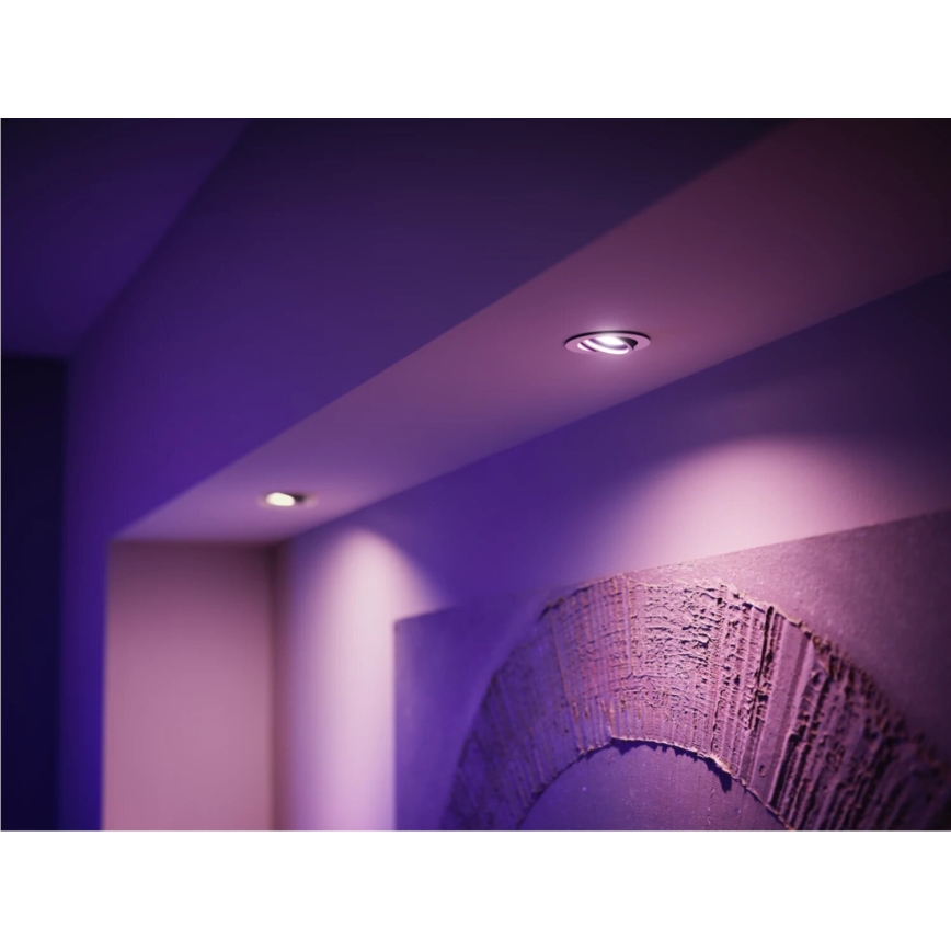 KOMPLEKT 2x LED RGBW Hämardatav pirn Philips Hue White And Color Ambiance GU10/4,2W/230V 2000-6500K