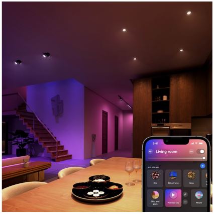 KOMPLEKT 2x LED RGBW Hämardatav pirn Philips Hue White And Color Ambiance GU5,3/MR16/6,3W/12V 2000-6500K