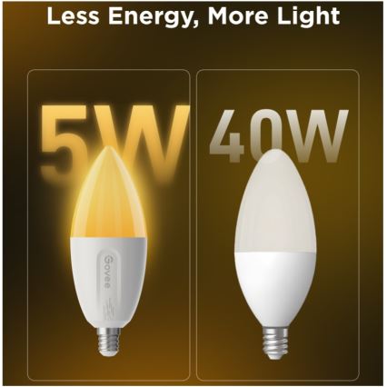 KOMPLEKT 2x LED RGBWW Hämardatav pirn E14/5W/230V 2700-6500K Wi-Fi - Govee