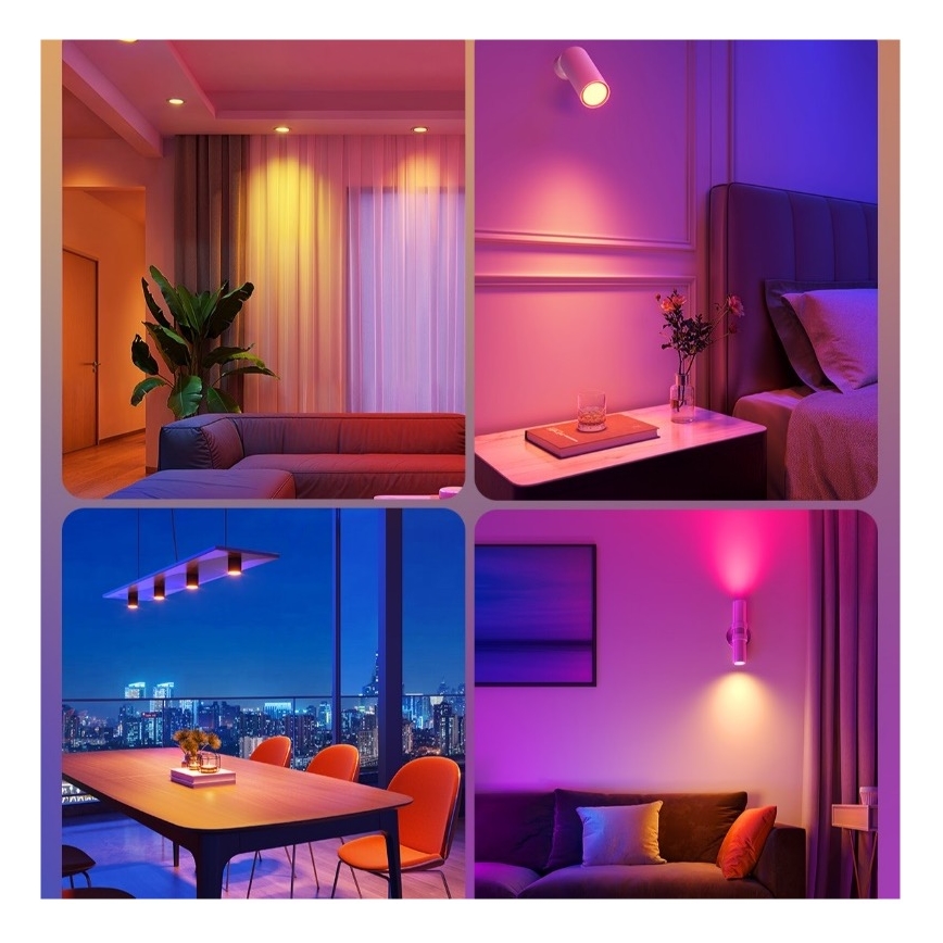 KOMPLEKT 2x LED RGBWW Hämardatav pirn E14/5W/230V 2700-6500K Wi-Fi - Govee
