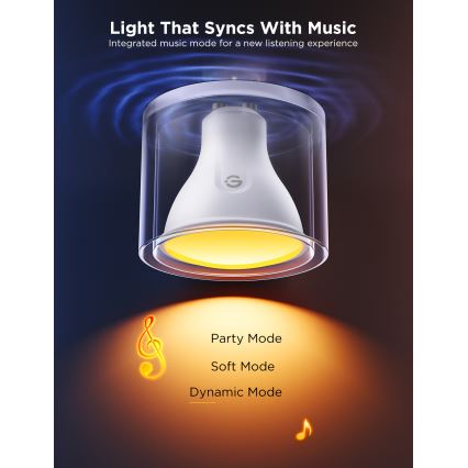 KOMPLEKT 2x LED RGBWW Hämardatav pirn GU10/4,8W/230V 2700-6500K Wi-Fi - Govee