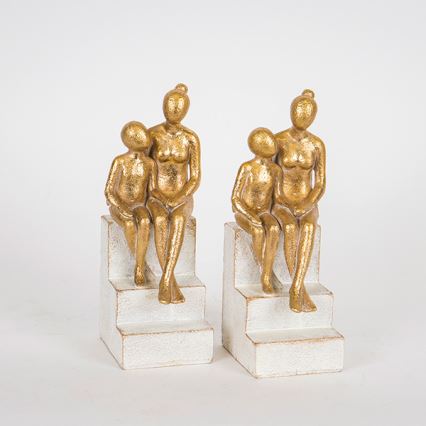 KOMPLEKT 2x Raamatuhoidja kuldne