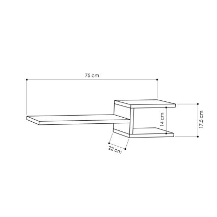 KOMPLEKT 2x Seinariiul FORK valge