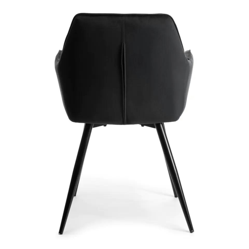 KOMPLEKT 2x Söögitool SAMETTI must