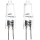 KOMPLEKT 2x Tööstuslik pirn G4/20W/12V 2700K - Aigostar