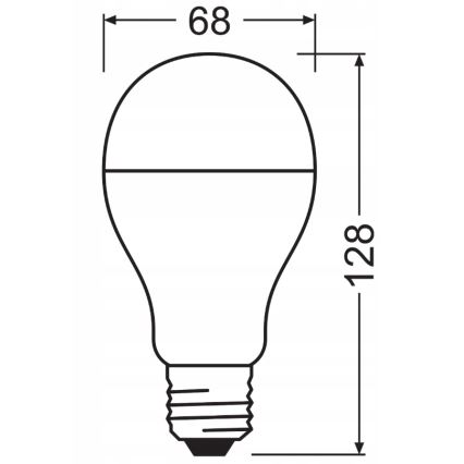 Komplekt 2x VALUE CLASSIC LED-pirni E27/19W/230V 2700K - Osram