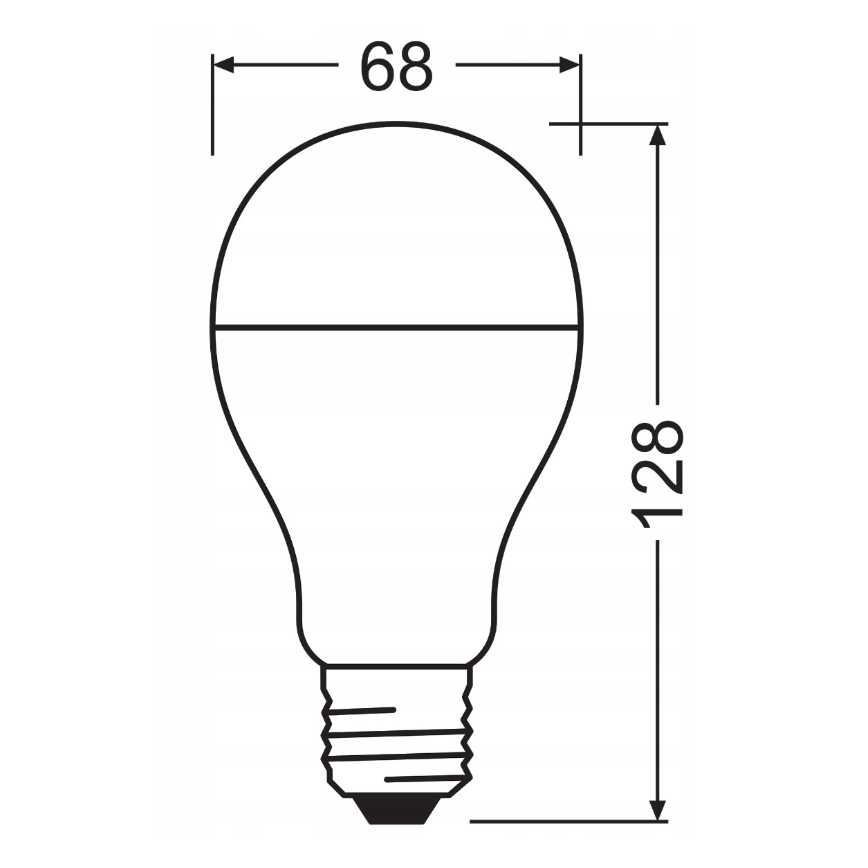 Komplekt 2x VALUE CLASSIC LED-pirni E27/19W/230V 2700K - Osram