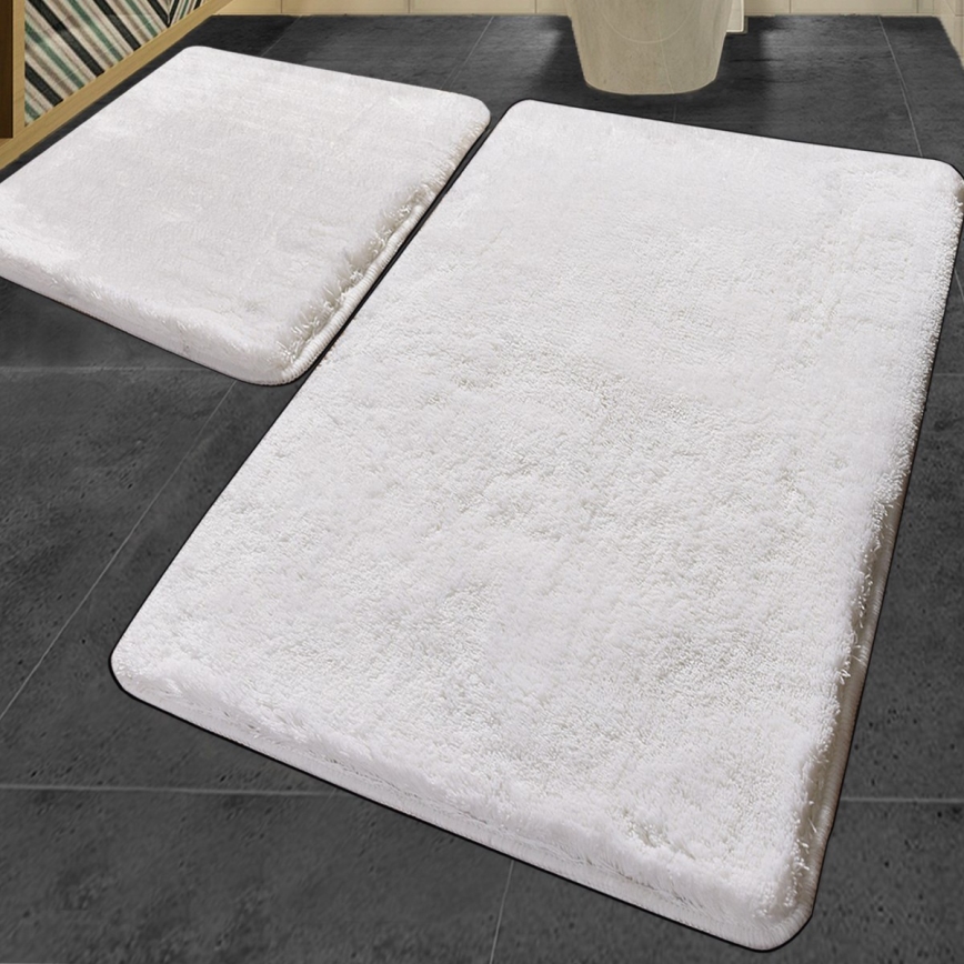 KOMPLEKT 2x Vannitoamatt 60/100 cm valge