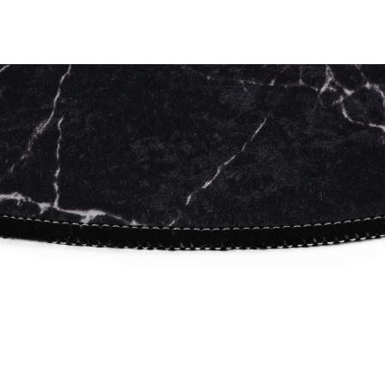 KOMPLEKT 2x Vannitoamatt MARBLE 50x60/60x100 cm must
